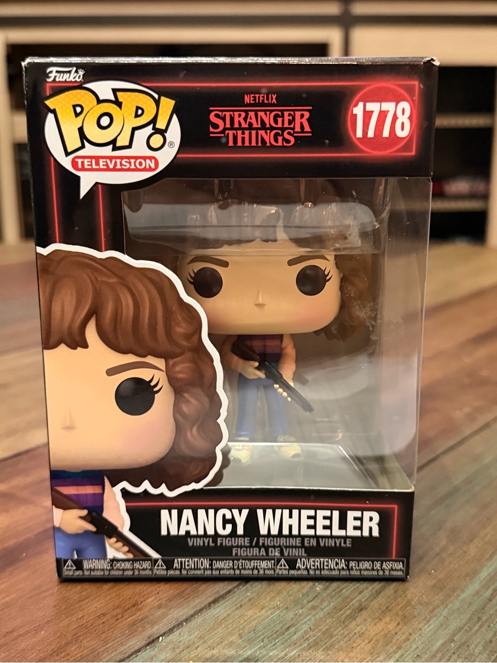 Funko Pop! Nancy Wheeler Figure - Brown Hair, Blue Outfit